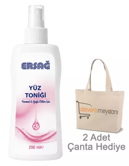 Ersağ Yüz Toniği (Normal Yağlı Ciltler İçin) - 200 ML