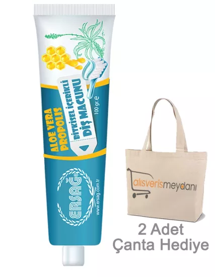 Ersağ Aloe Vera ve Propolisli Diş Macunu - 100 ML
