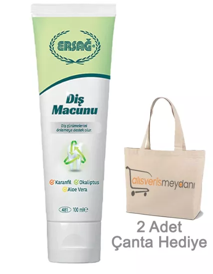Ersağ Karanfil, Aloe Vera ve Okaliptüslü Diş Macunu - 100 ML