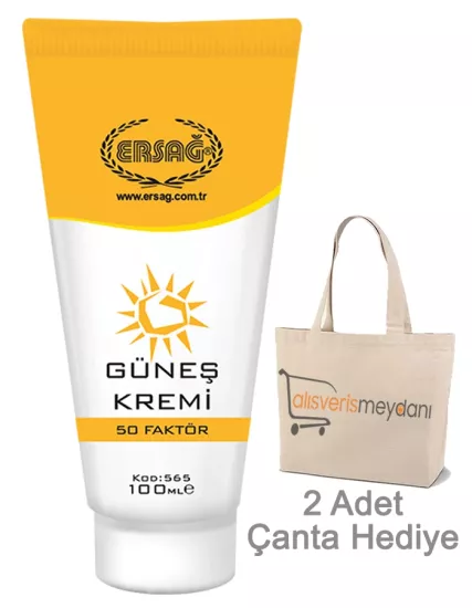 Ersağ Güneş Kremi 50 Faktörlü - 100 ML
