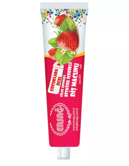 Ersağ Çilekli Çocuk Diş Macunu - 75 ML